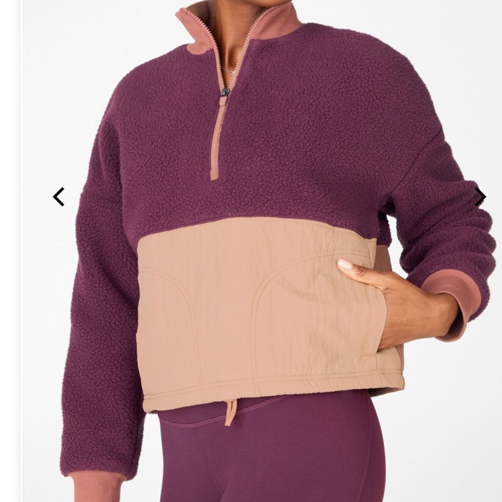 Fabletics Mallory fleece pullover NWT